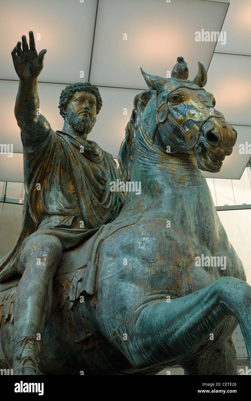 Equestrian statue of Marcus Aurelius, Capitoline Museums, Rome, Latium