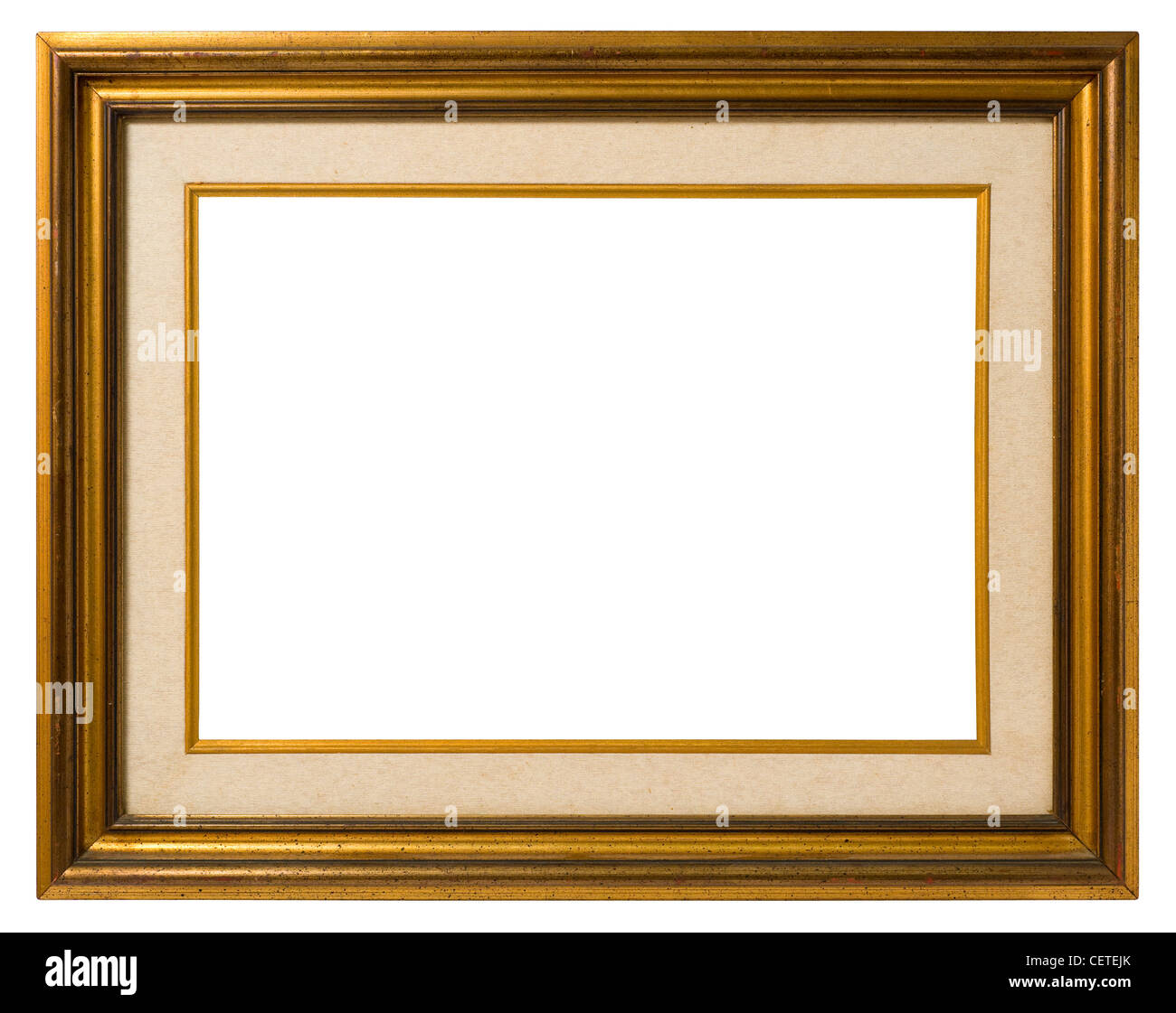 Antique golden frame Stock Photo Alamy
