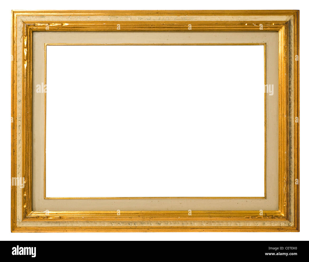 Antique gilt wood frame Stock Photo Alamy
