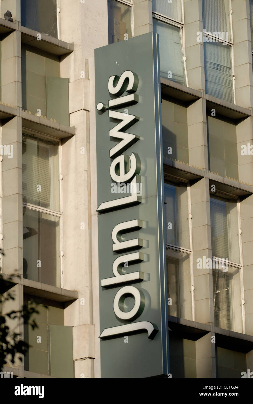 John Lewis shop front in Oxford Street. The business was founded in