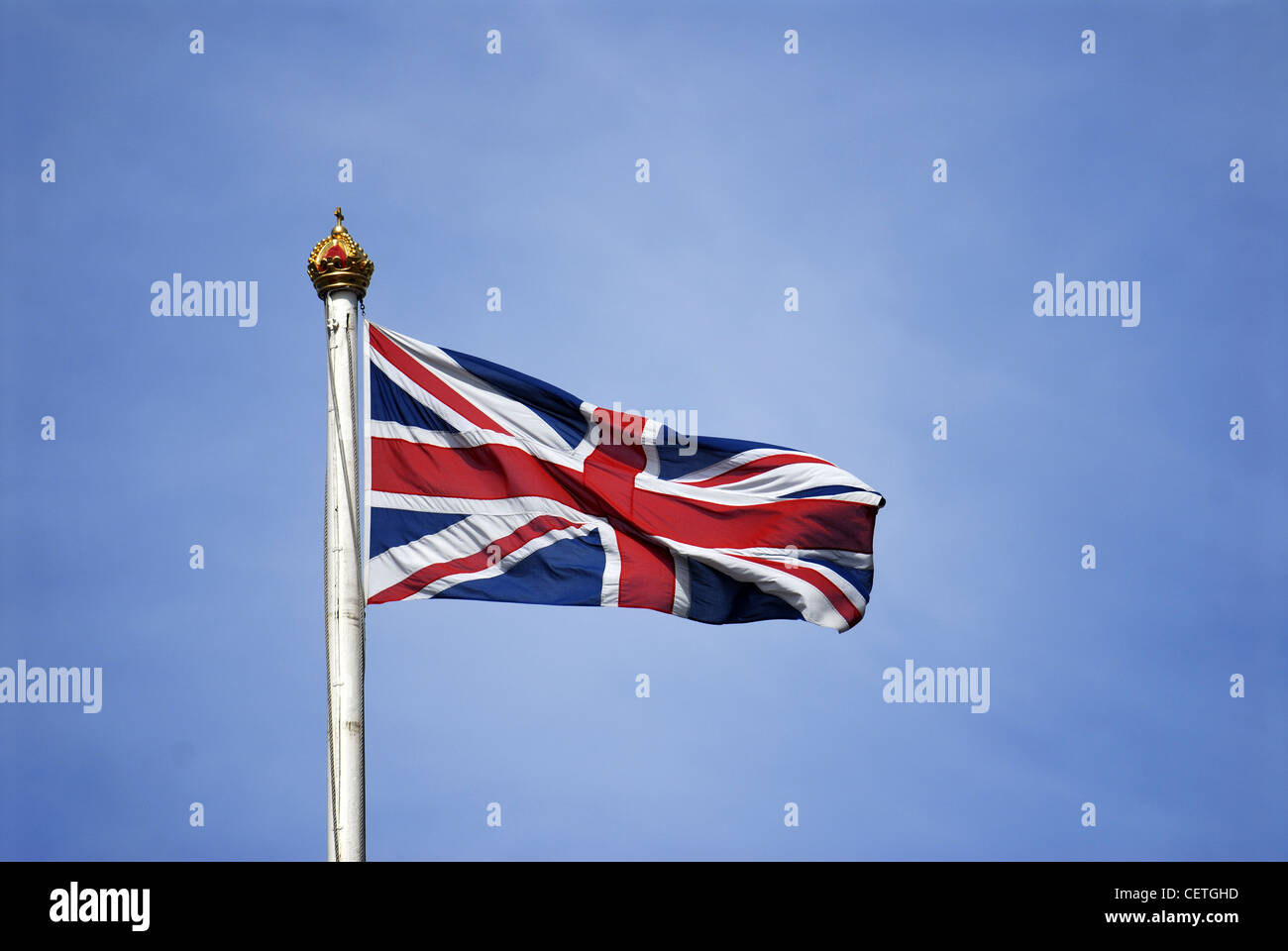 Union Jack Flag Flying