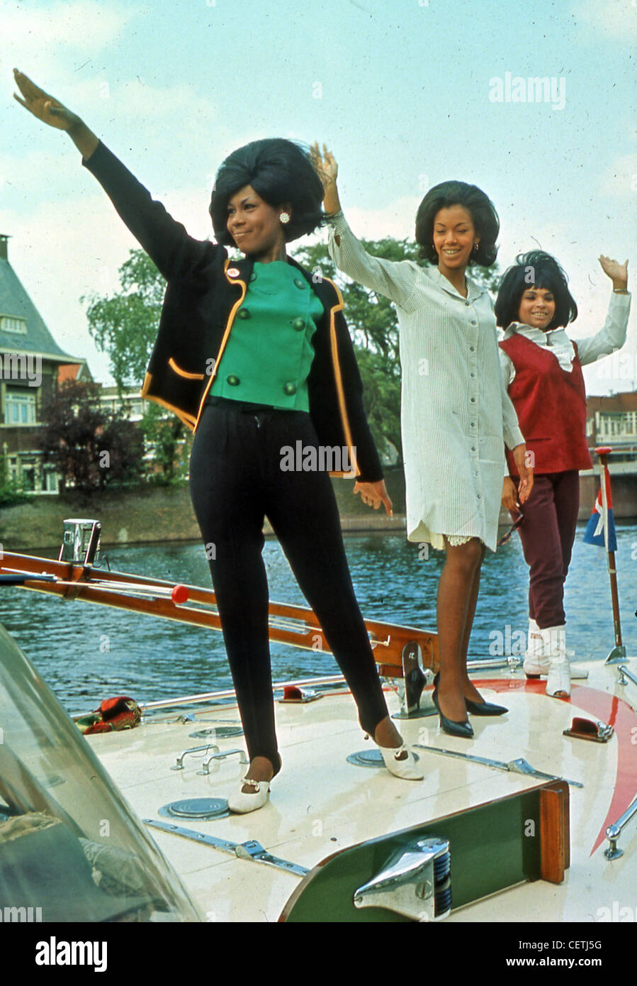 THE MARVELETTES Tamla Motown trio in Amsterdam about 1965 Stock