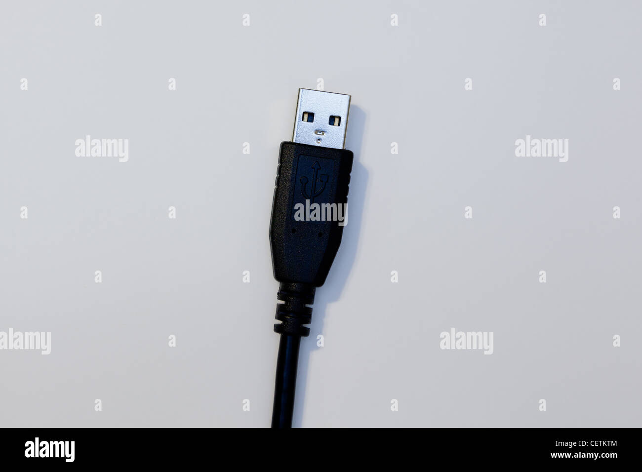 Male end of USB cord Stock Photo Alamy