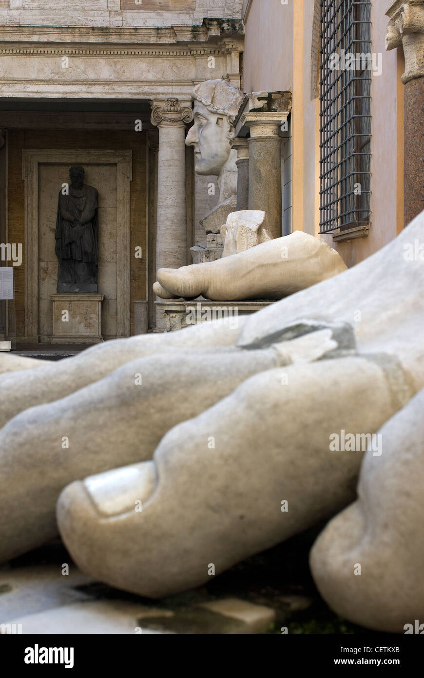 Rome capitoline museum constantine foot hi-res stock photography and ...