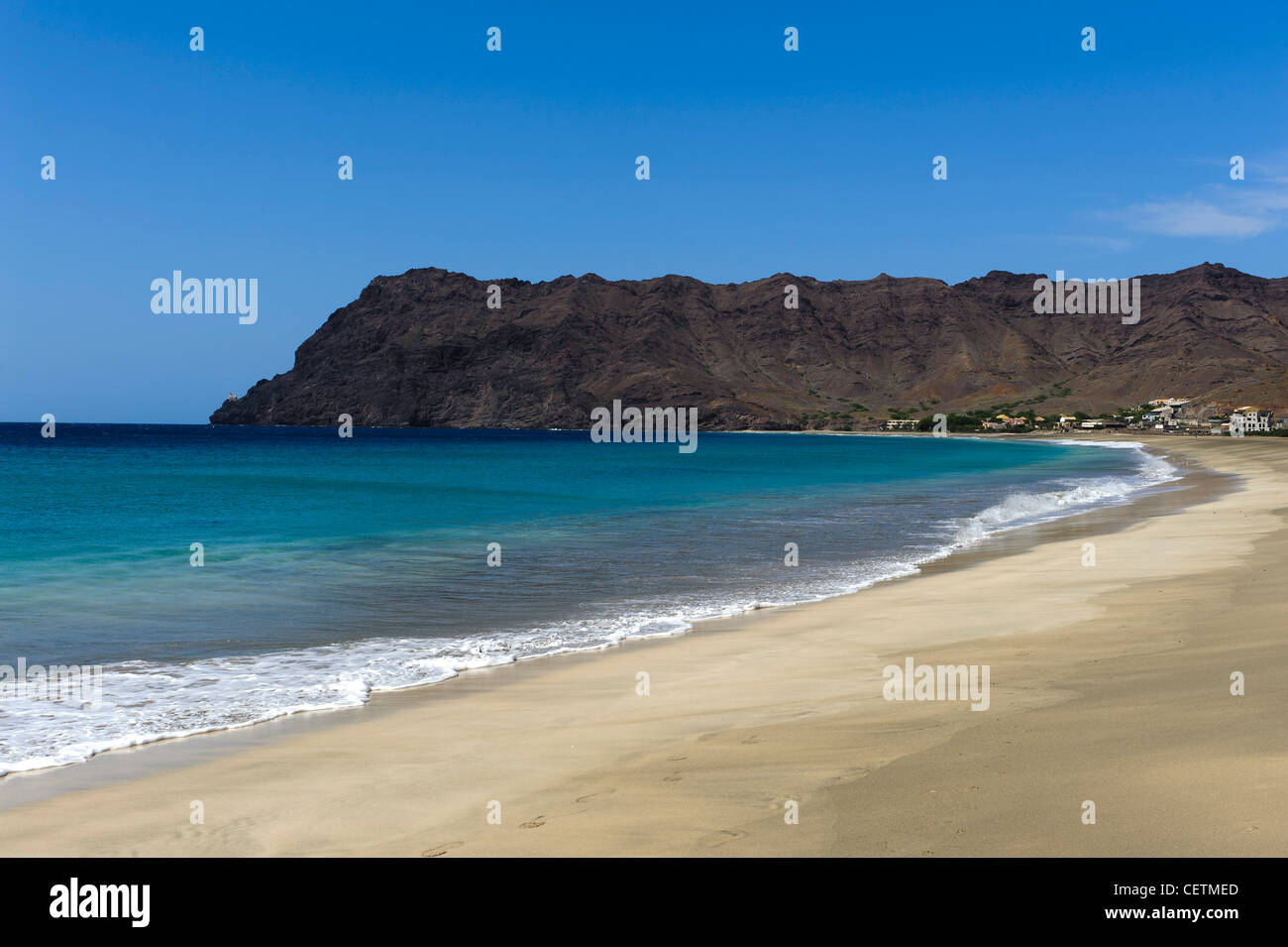Beach of Sao Pedro, Sao Vicente, Cape Verde Islands, Africa Stock Photo