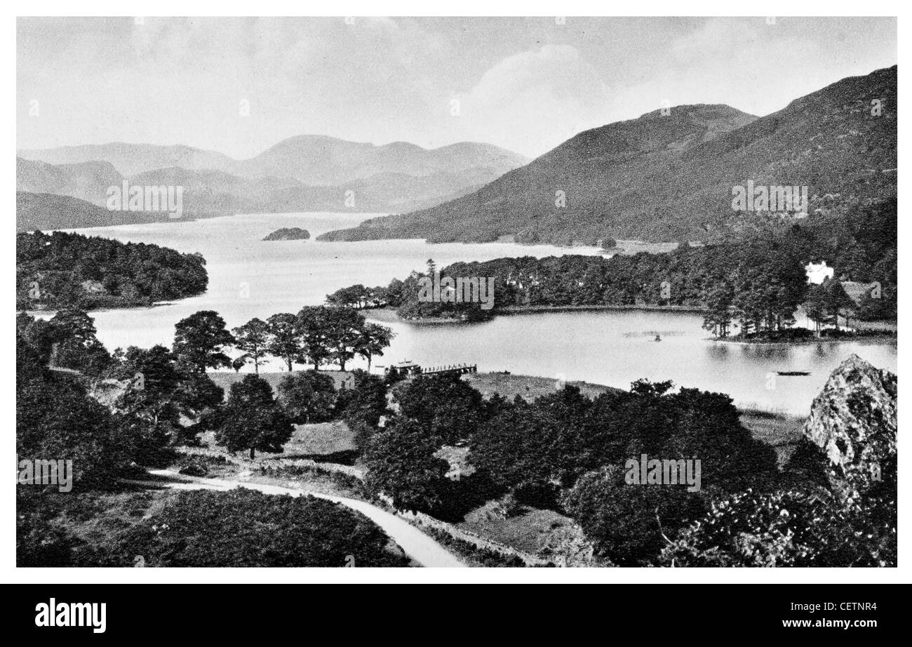 Coniston Lake from Beacon Crag Stock Photo Alamy