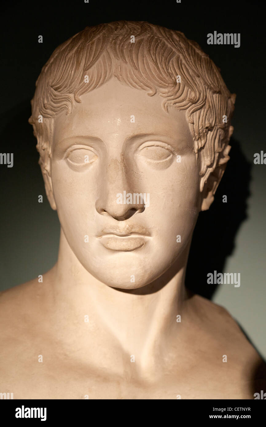 Doryphoros Herm from Herculaneum - the Ashmolean Museum, Oxford Stock Photo