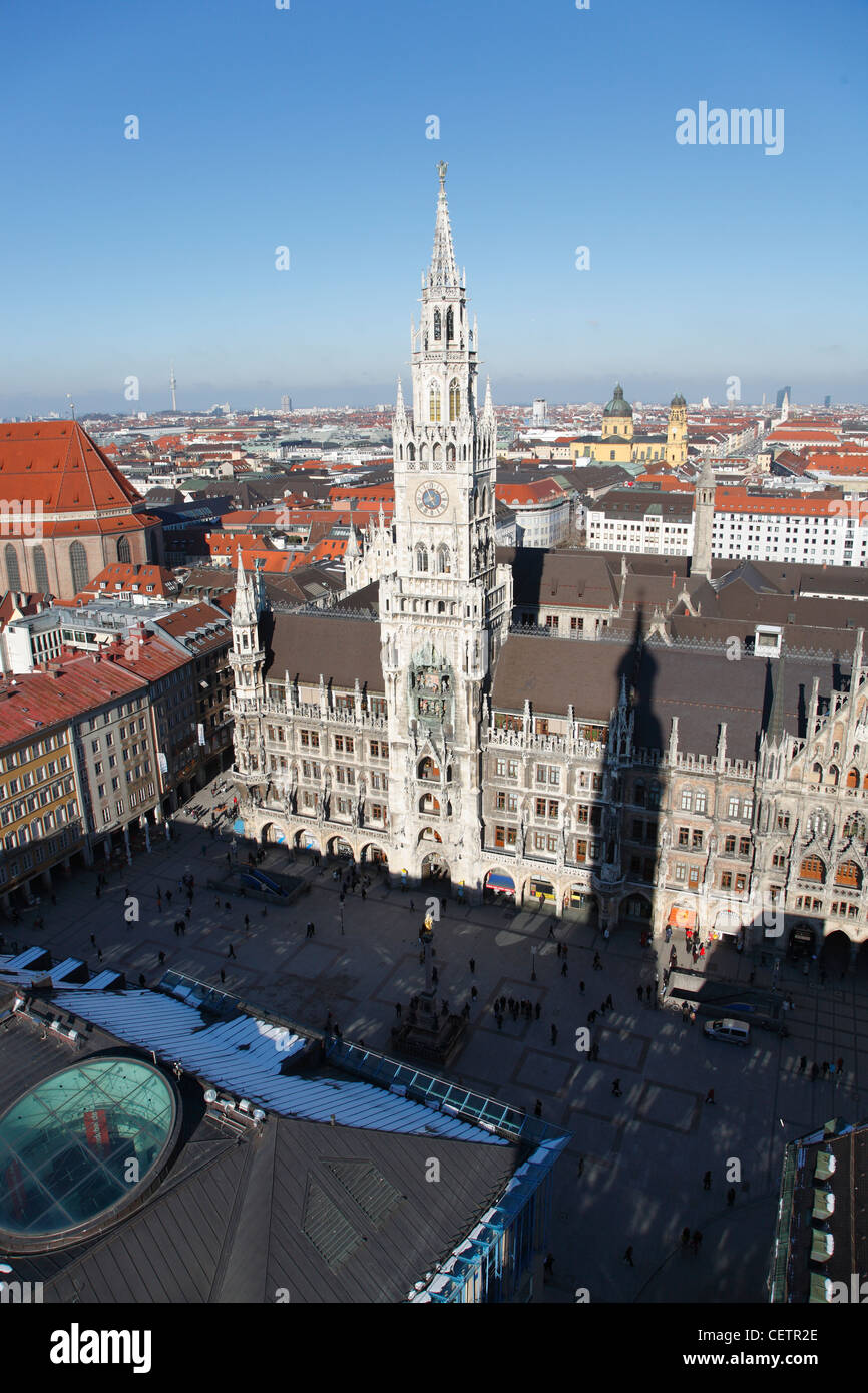 The Town Hall on Marienplatz, Munich, Bavaria, Germany Stock Photo