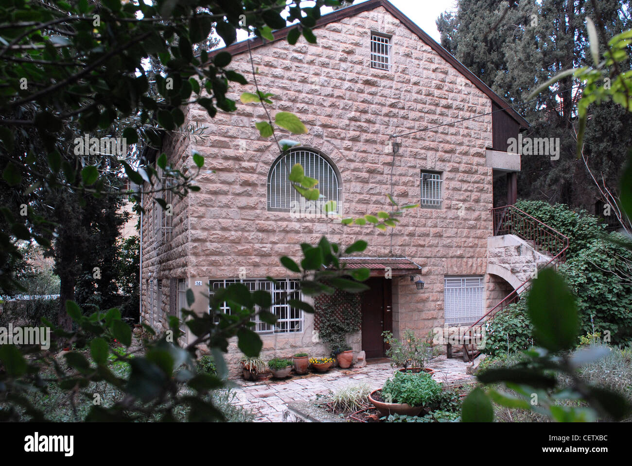 The German Colony in Jerusalem, Israel Stock Photo Alamy