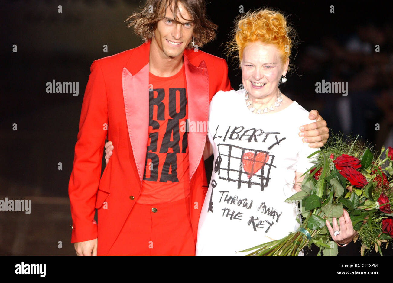 Vivienne westwood fashion liberty t shirt hi-res stock photography 