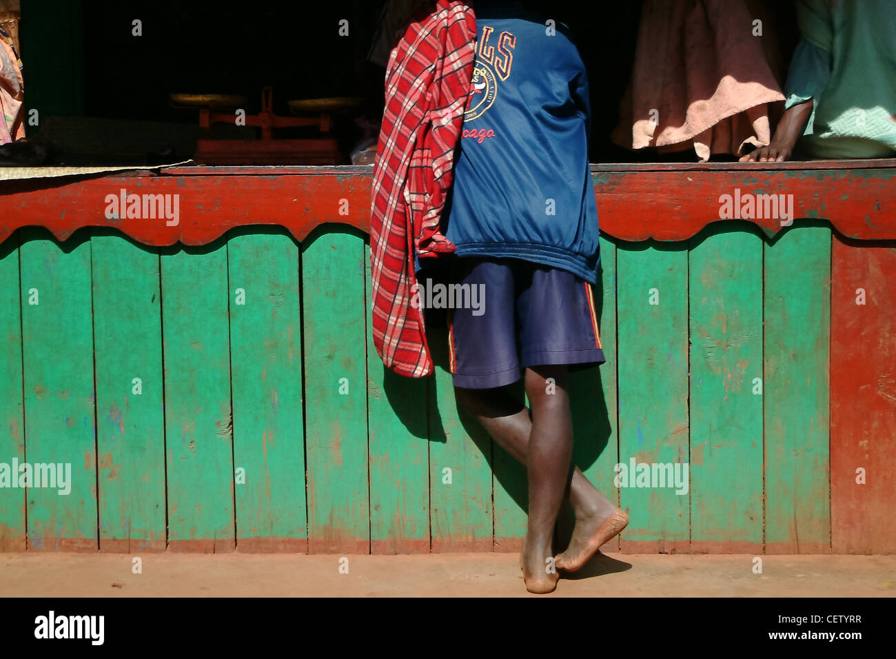 Betsileo man near Fianarantsoa, Madagascar Stock Photo