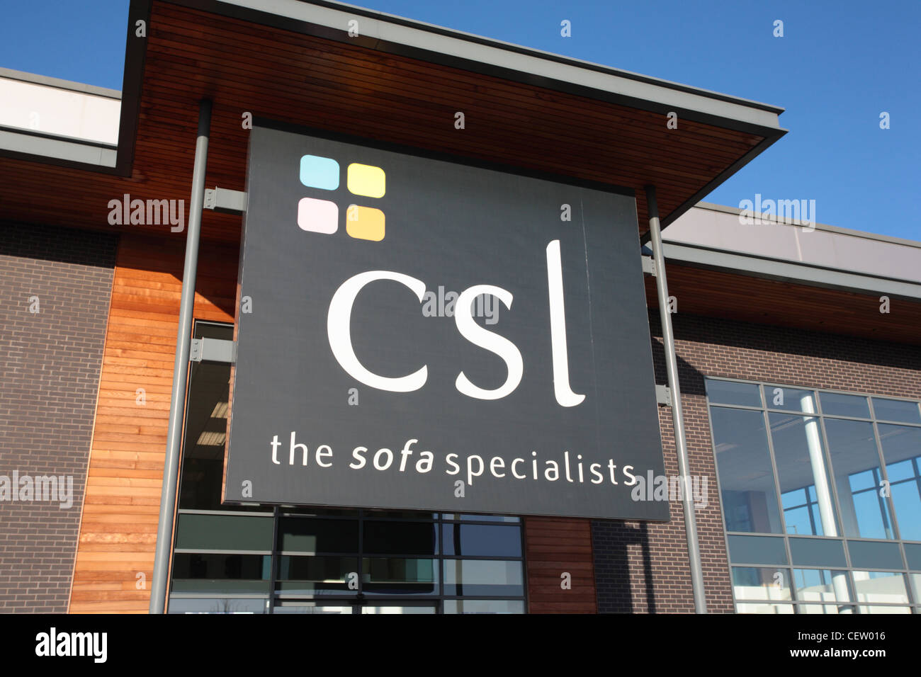 CSL the sofa specialists store Stock Photo