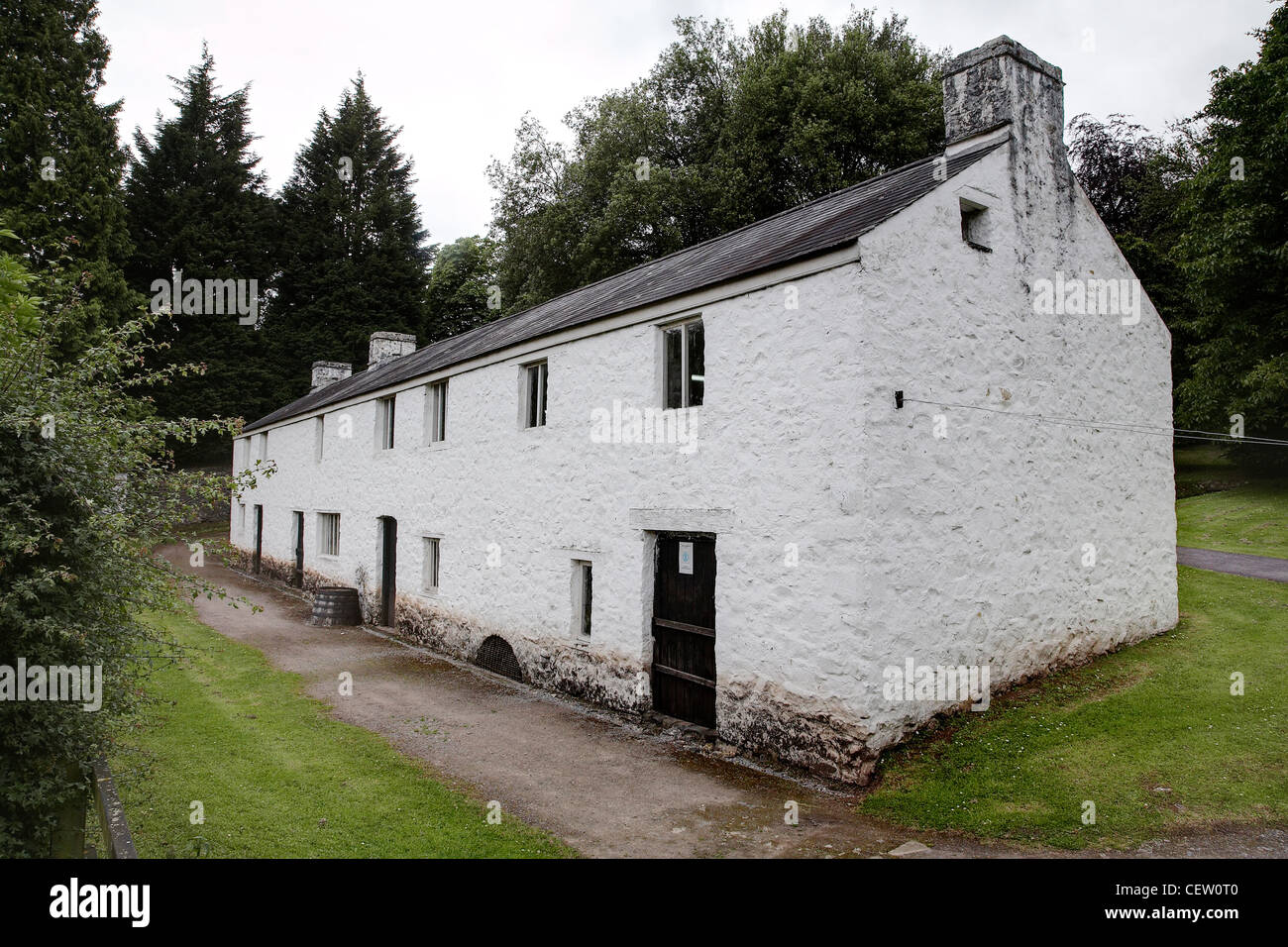 Woolen mill at St fagans, National history museum of Welsh life. Originally built in 1760 and moved to the museum in 1949. Stock Photo
