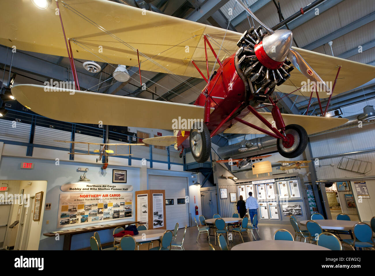 1928 Stearman C2B. Alaska Aviation Museum. Anchorage. Alaska. USA Stock Photo