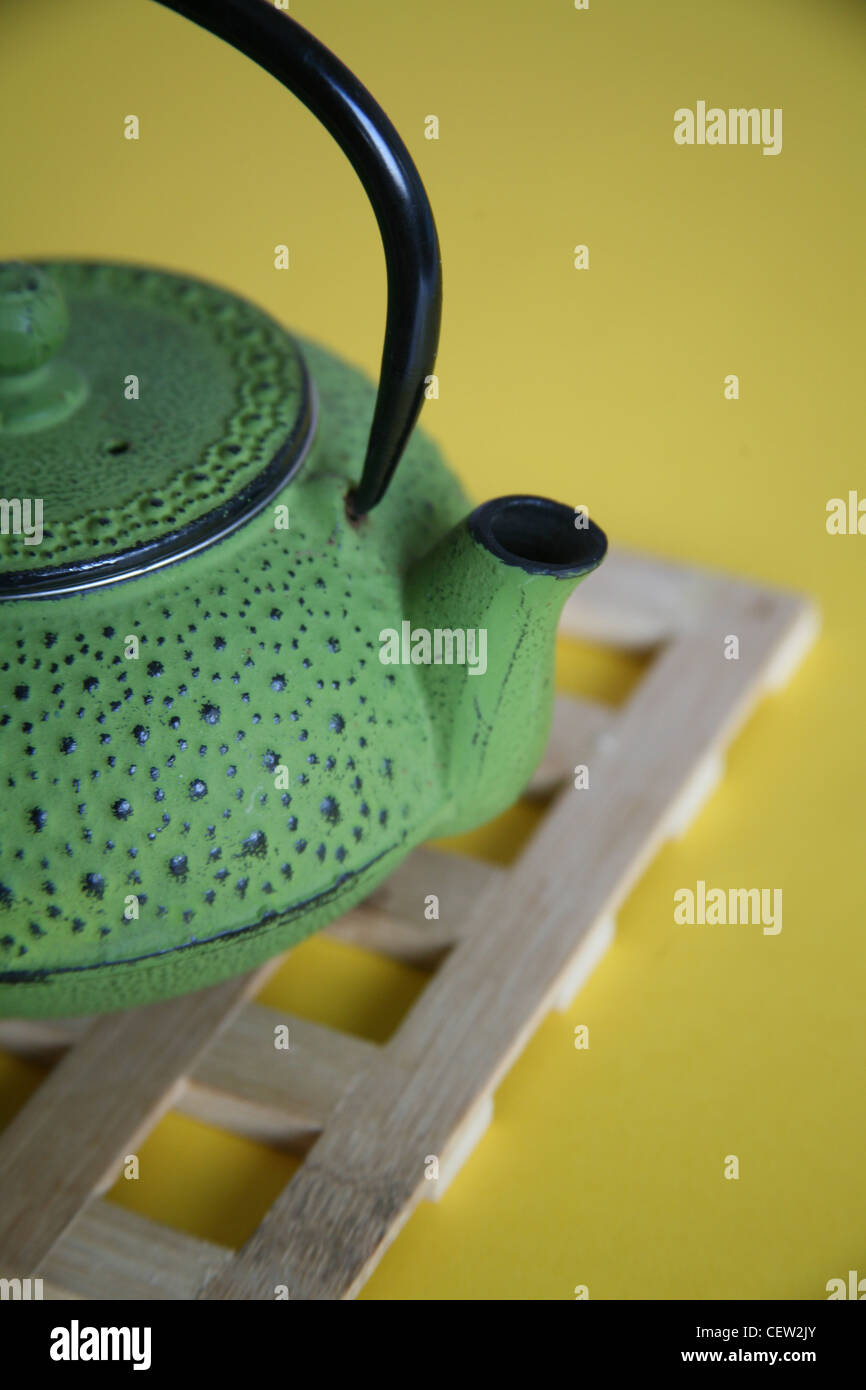Traditional japanese cast iron teapot Stock Photo Alamy