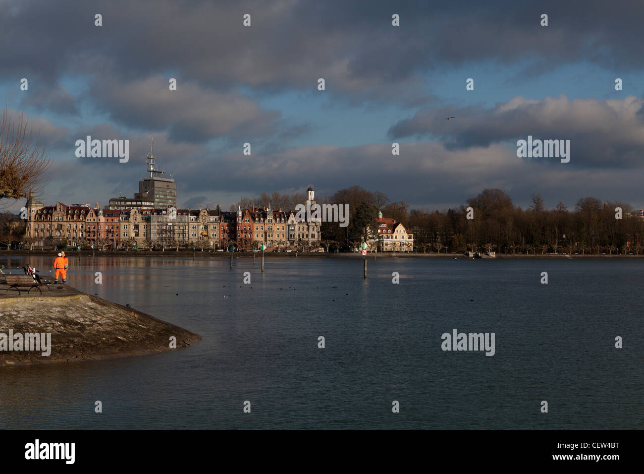 Residential buildings ,Seestrass, Lake Constance,Bodensee,Konstanz,Baden-Württemberg,Germany Stock Photo