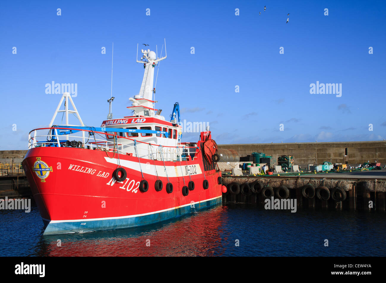 fishing boat at fraserburgh harbour Stock Photo Alamy