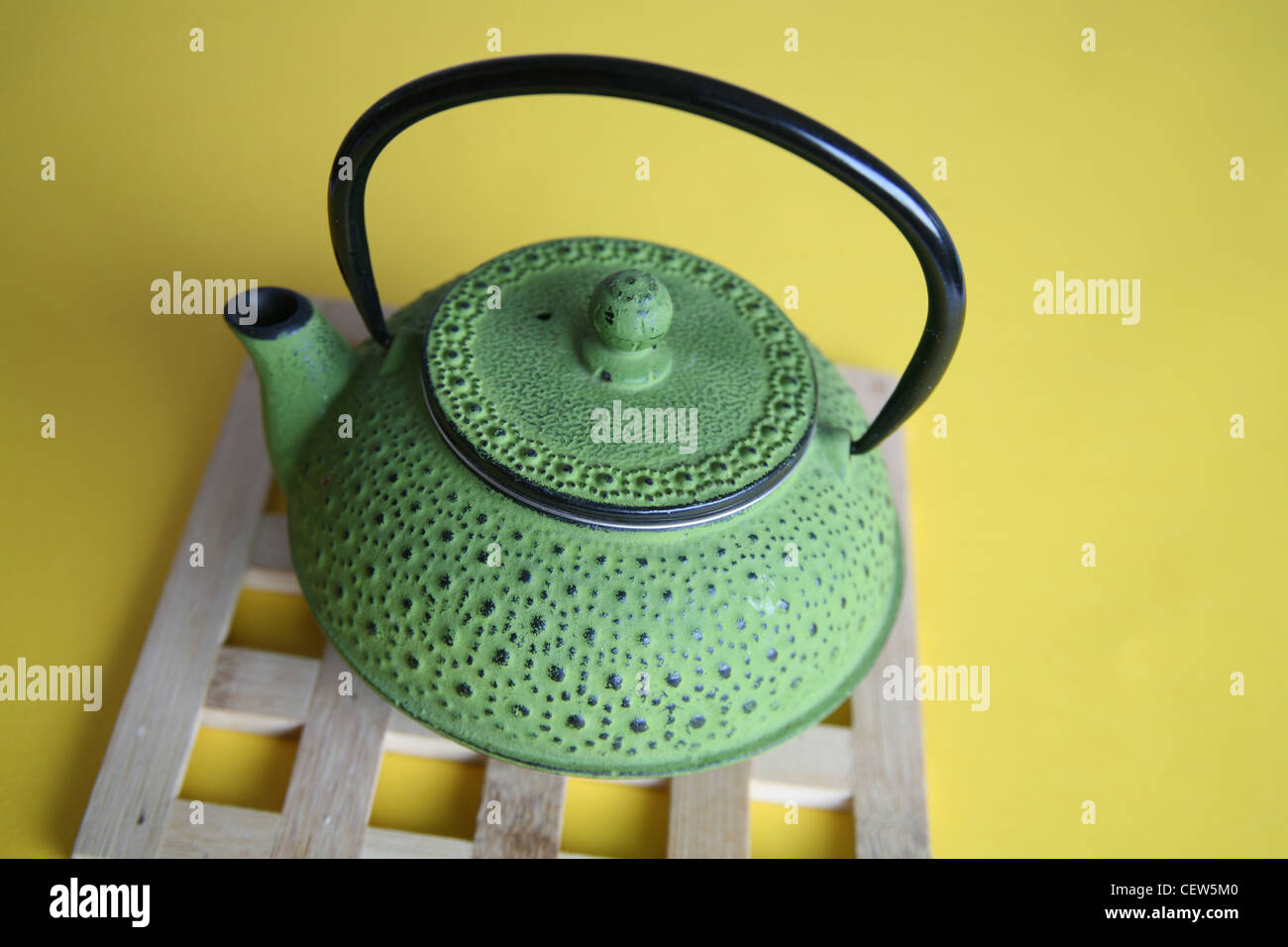Traditional japanese cast iron teapot Stock Photo Alamy