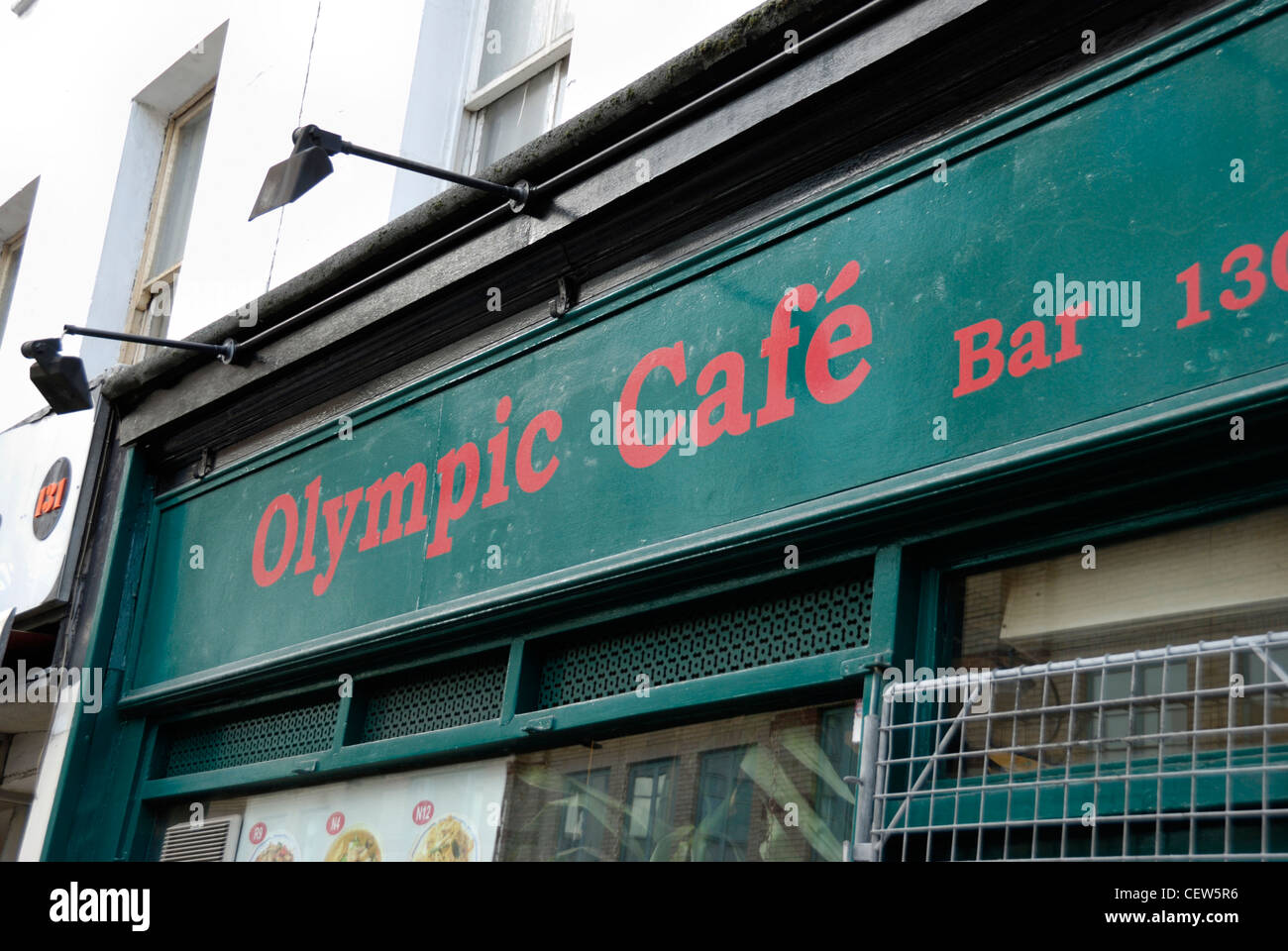 Cafe called ' Olympic Cafe ', London, England Stock Photo Alamy