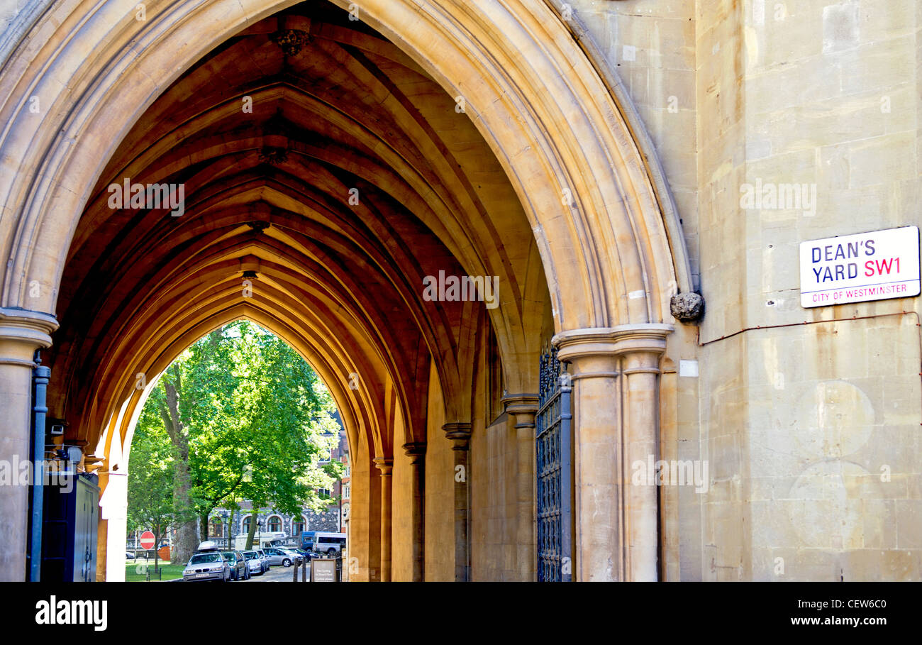 Dean's Yard, London, Westminster Stock Photo