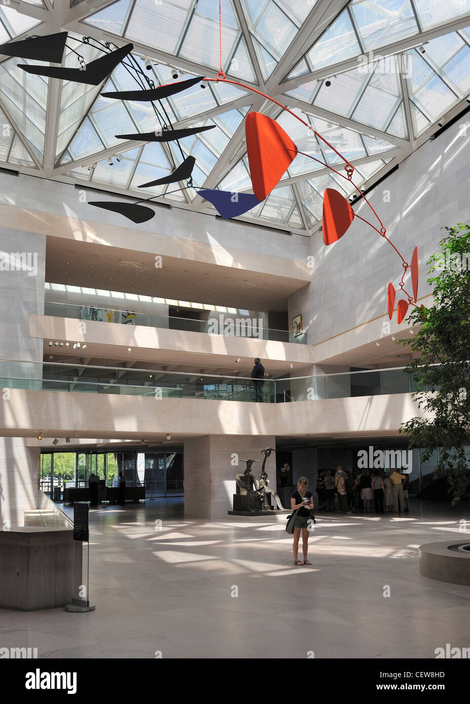 East Wing Calder mobile National Gallery of Art Washington DC USA Stock
