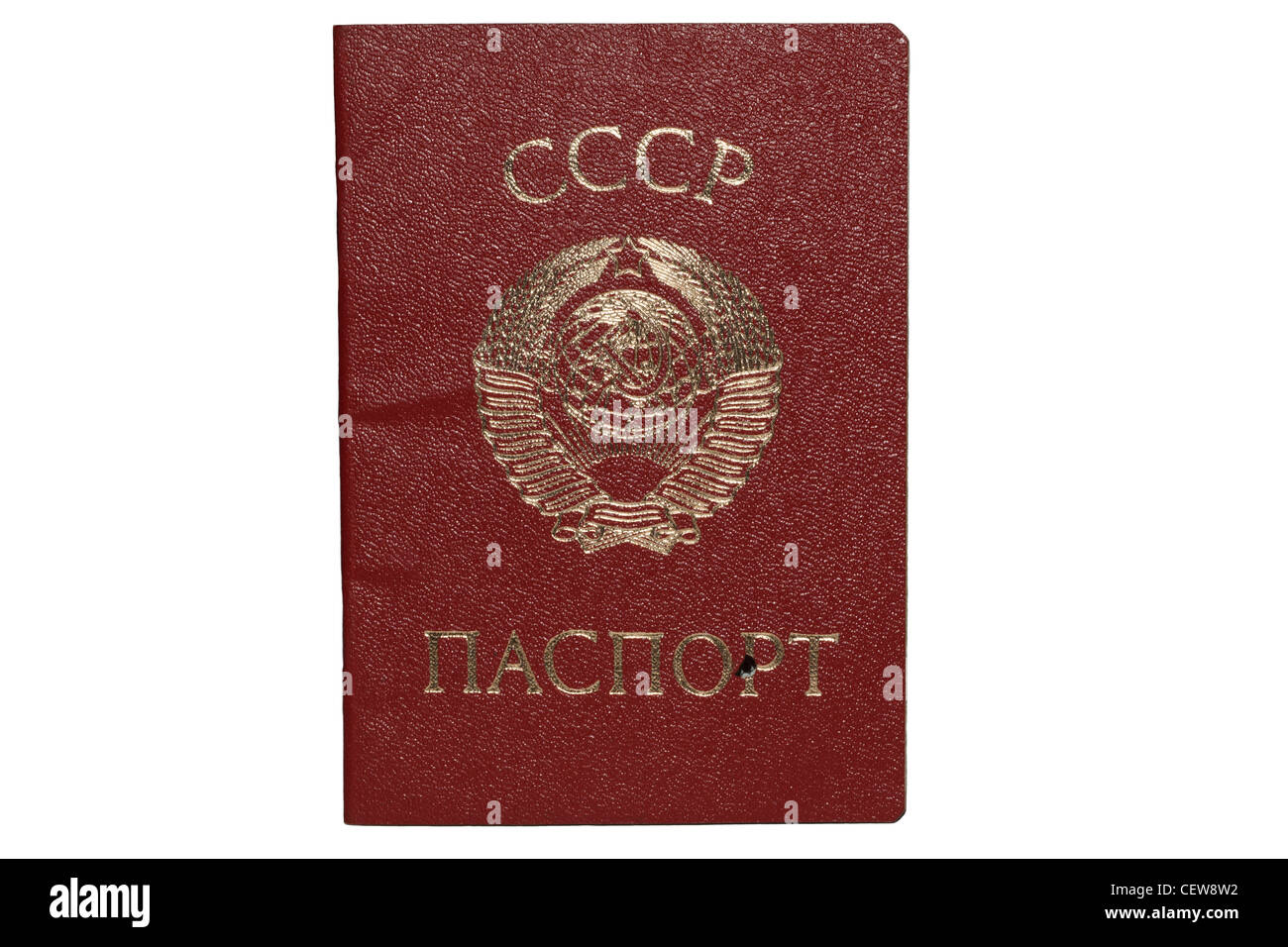Passport on a white background Stock Photo