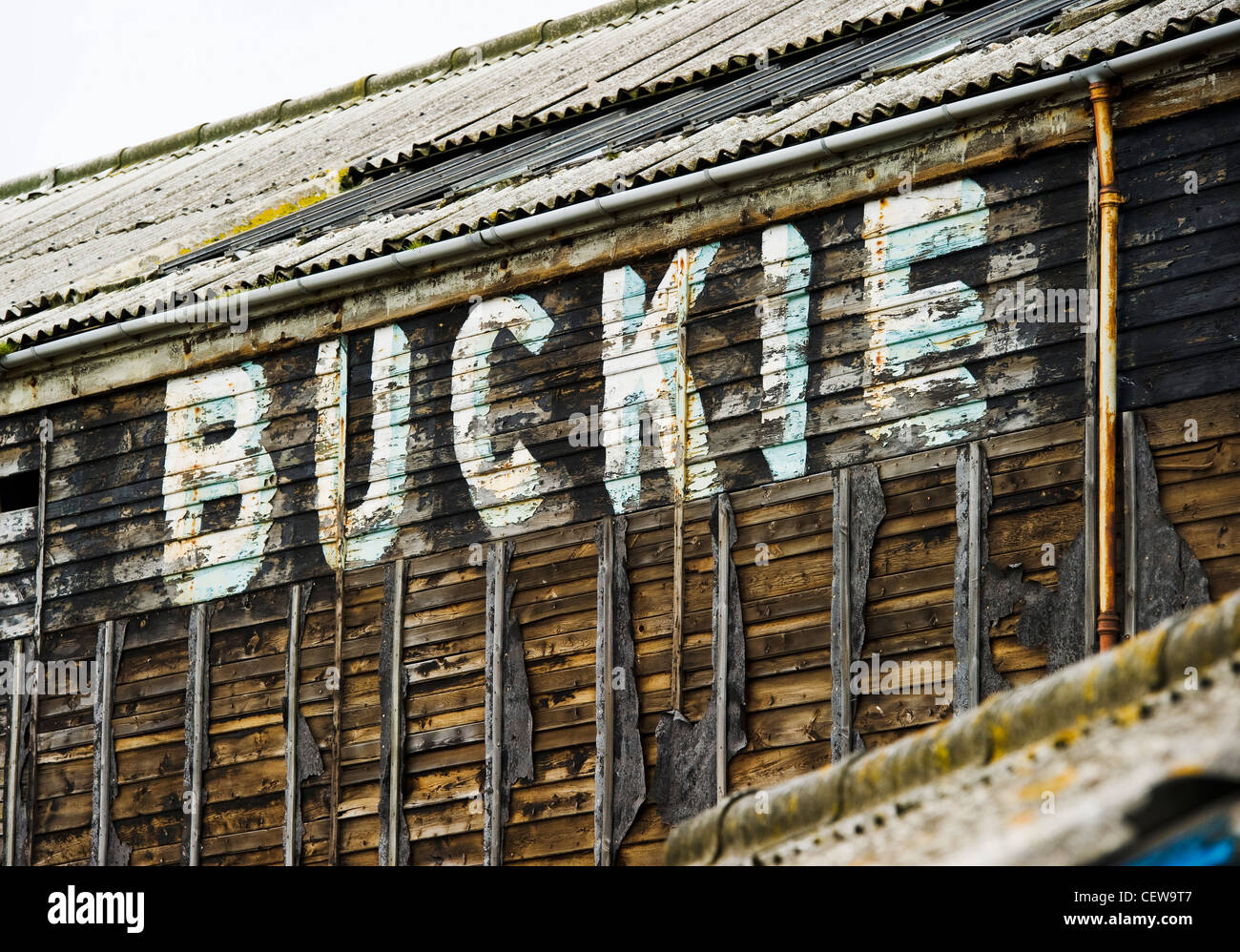 Disused Buckie Shipyard Stock Photo