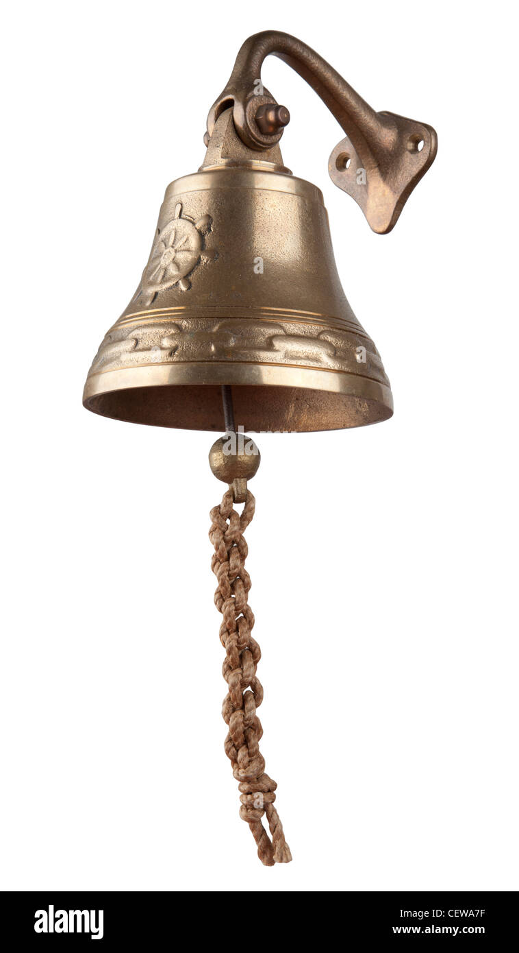 Antique brass ship's bell Stock Photo