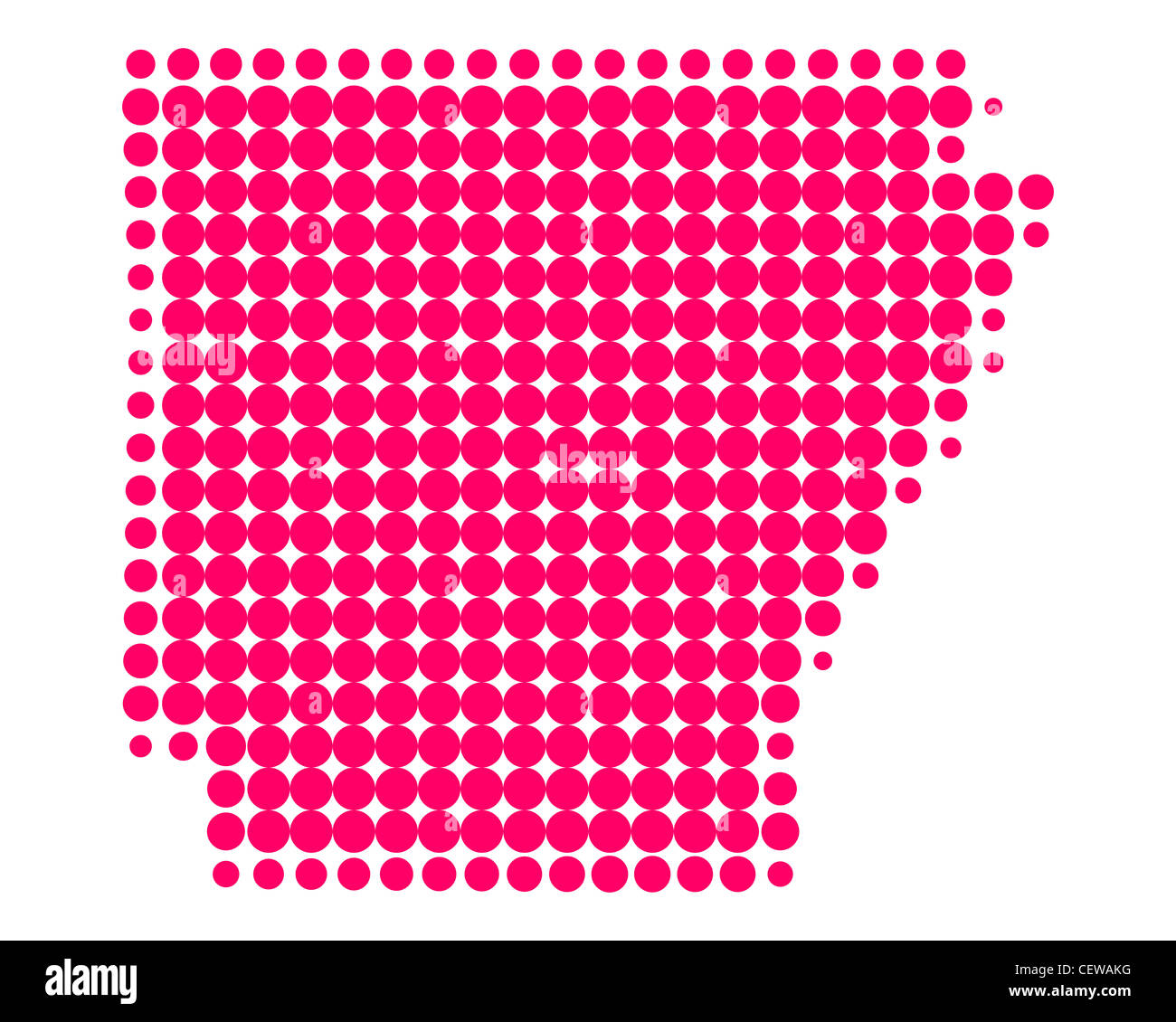 Map of Arkansas Stock Photo Alamy