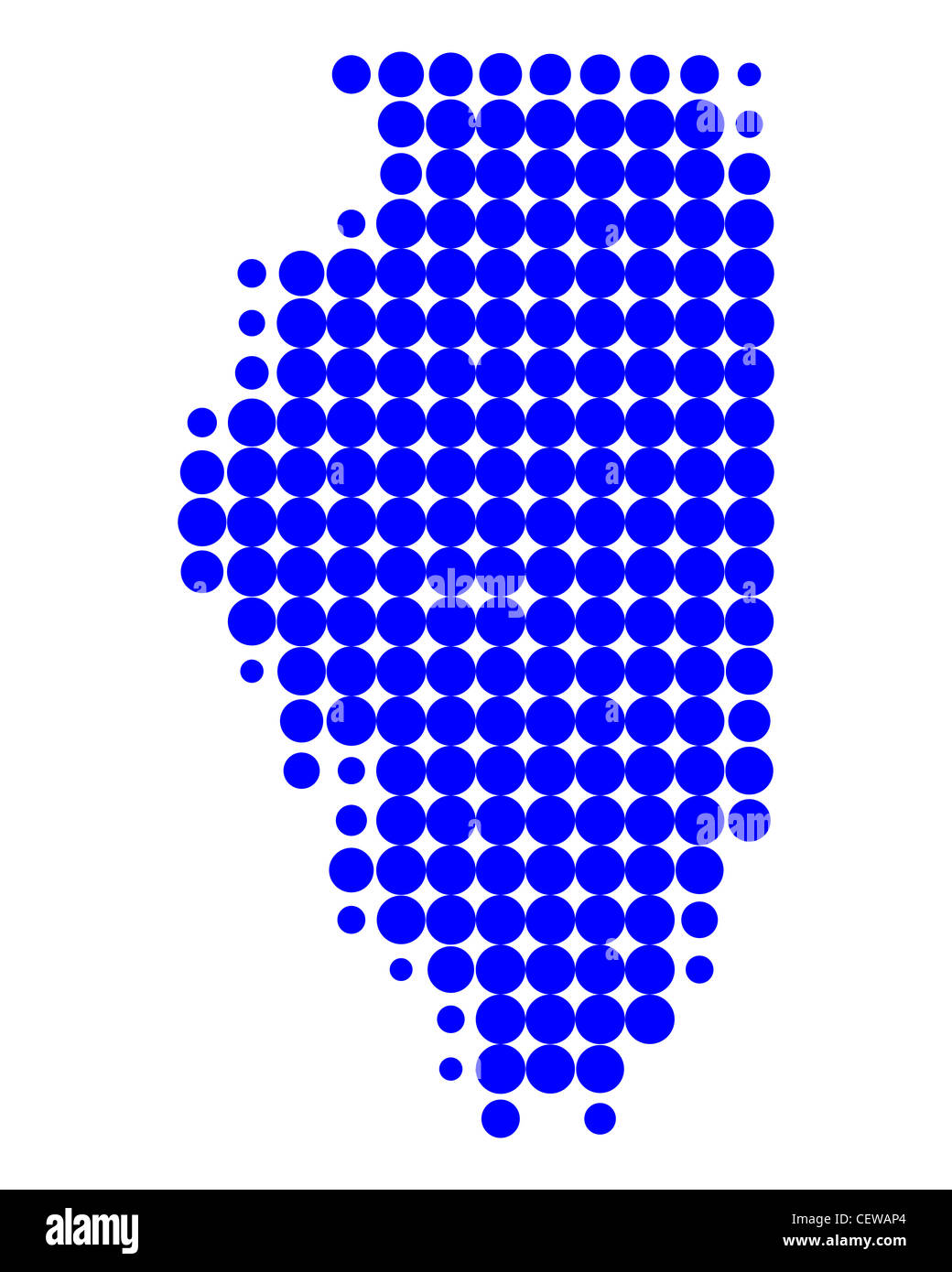 Map of Illinois Stock Photo Alamy