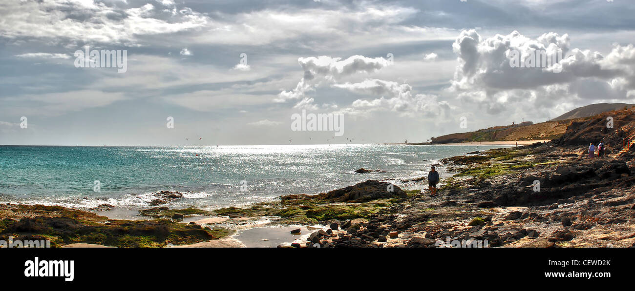 Fuerteventura beach view Stock Photo