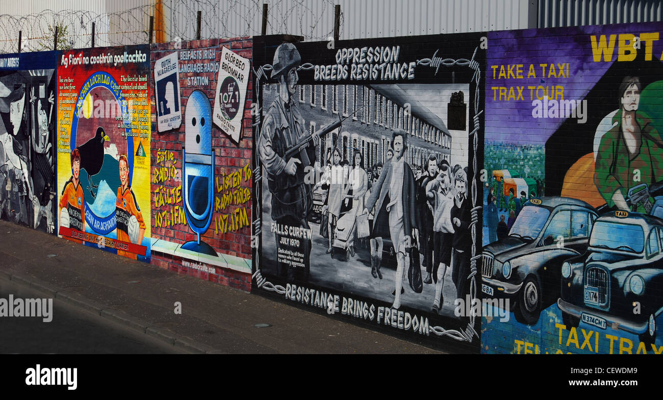 Belfast peace wall hi-res stock photography and images - Alamy