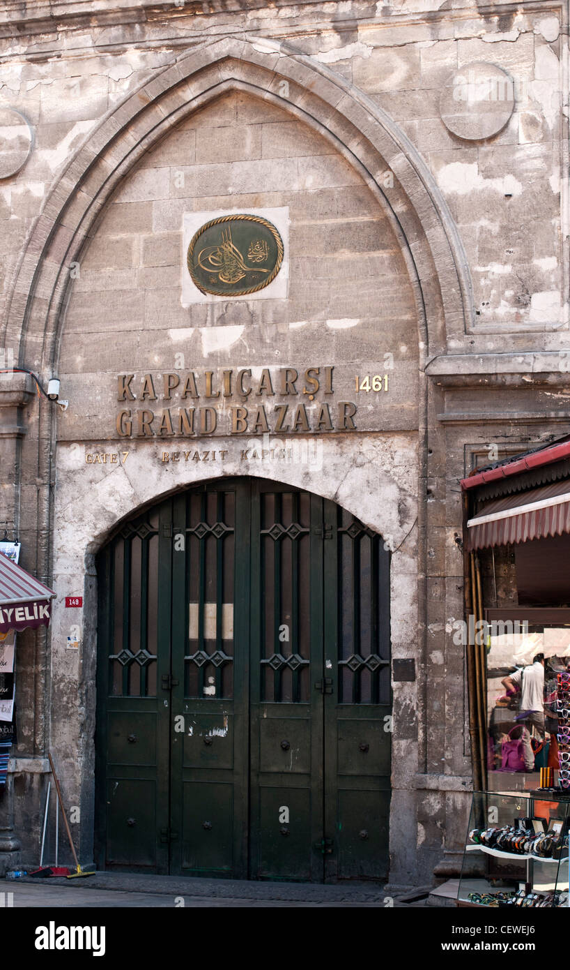 Beyazit Gate, Grand Bazaar, Beyazit, Istanbul, Turkey Stock Photo