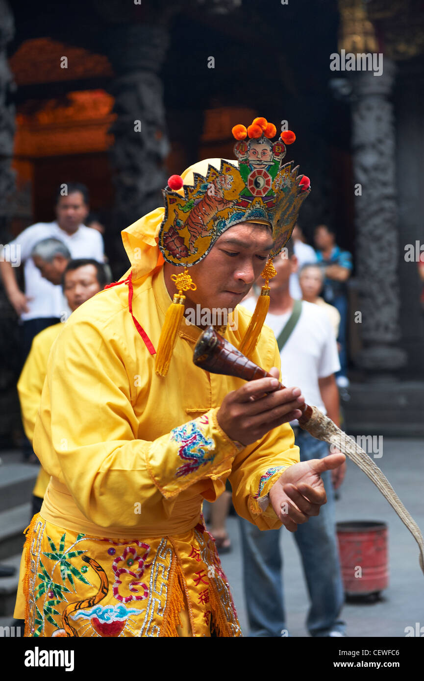 Dancers at Daoist Full Moon Ceremony taken place at the Zushi Temple in ...