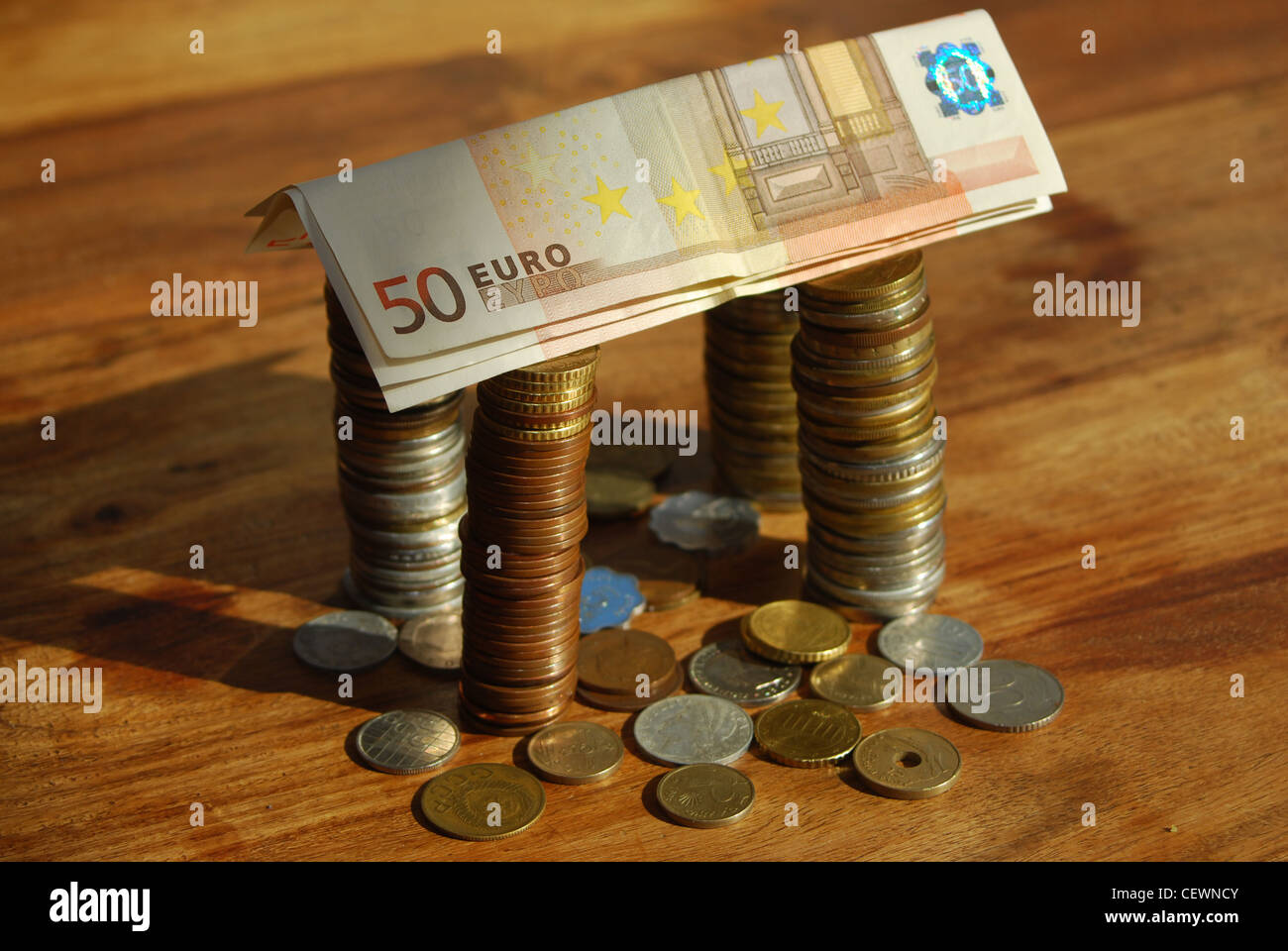 Housing market and currency investments. conceptual image Stock Photo