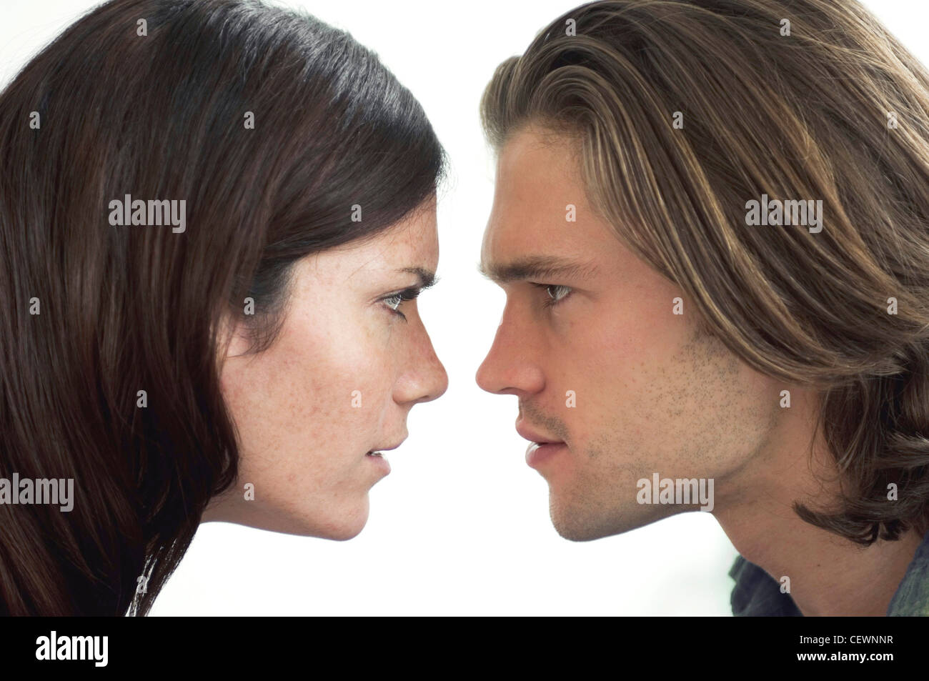Long brunette hair hi-res stock photography and images - Alamy