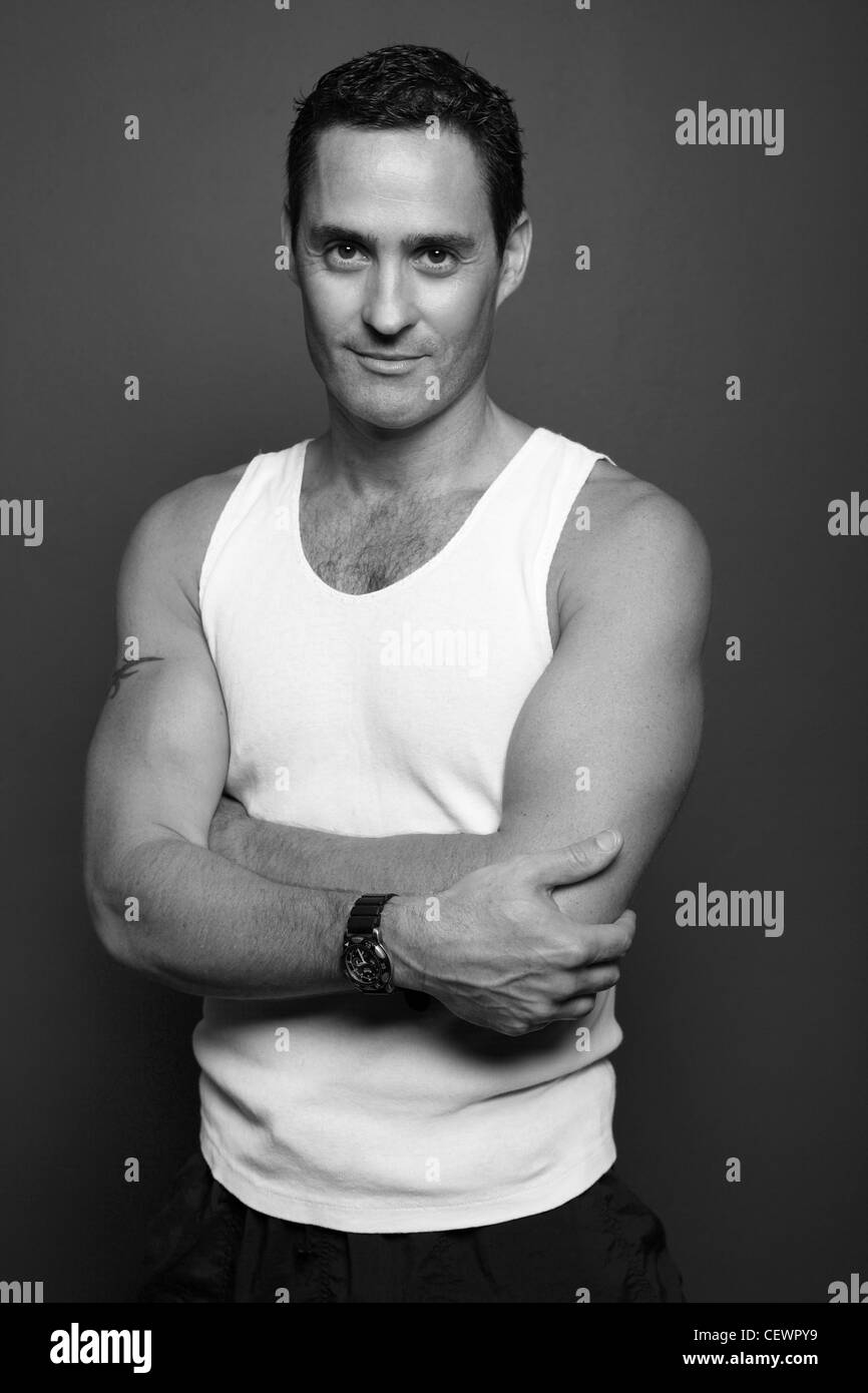 Grey short shorts Black and White Stock Photos & Images - Alamy