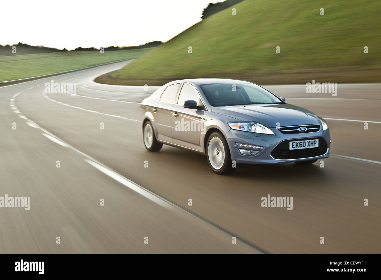 Ford Mondeo on road, speed Stock Photo