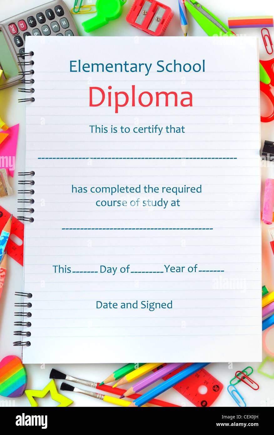 Diploma cartoon hi-res stock photography and images - Alamy