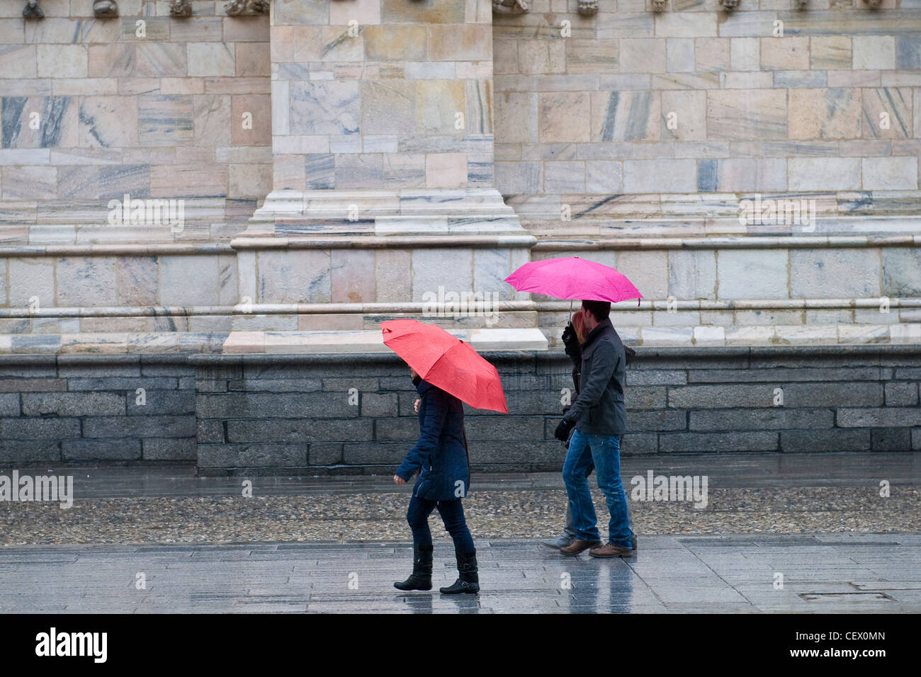 Rainy day, Milan, Italy Stock Photo - Alamy