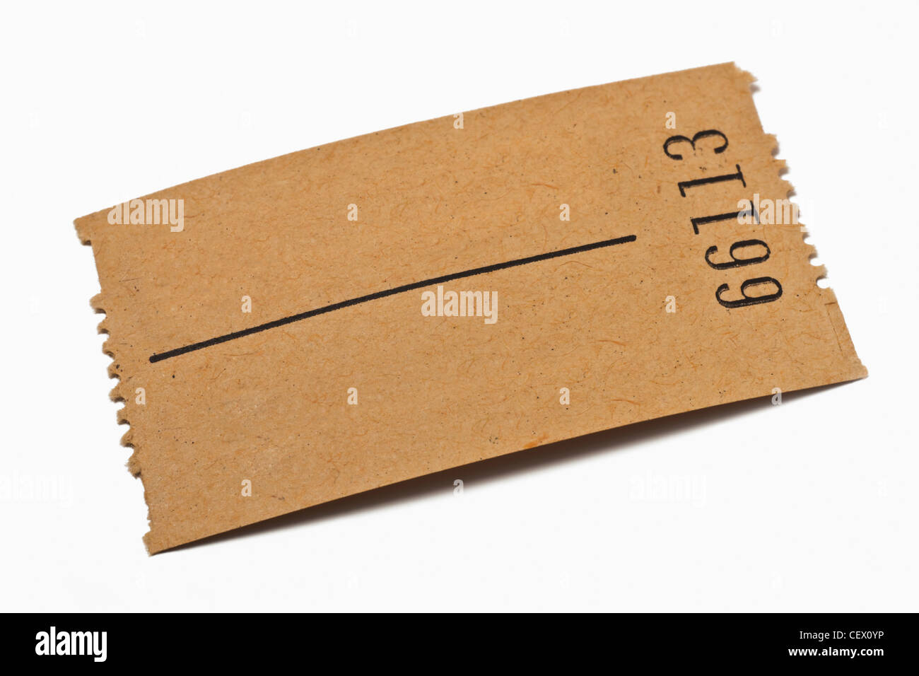 Detailansicht einer Karte aus Papier ohne Aufschrift | Detail photo of a paper card without inscription Stock Photo