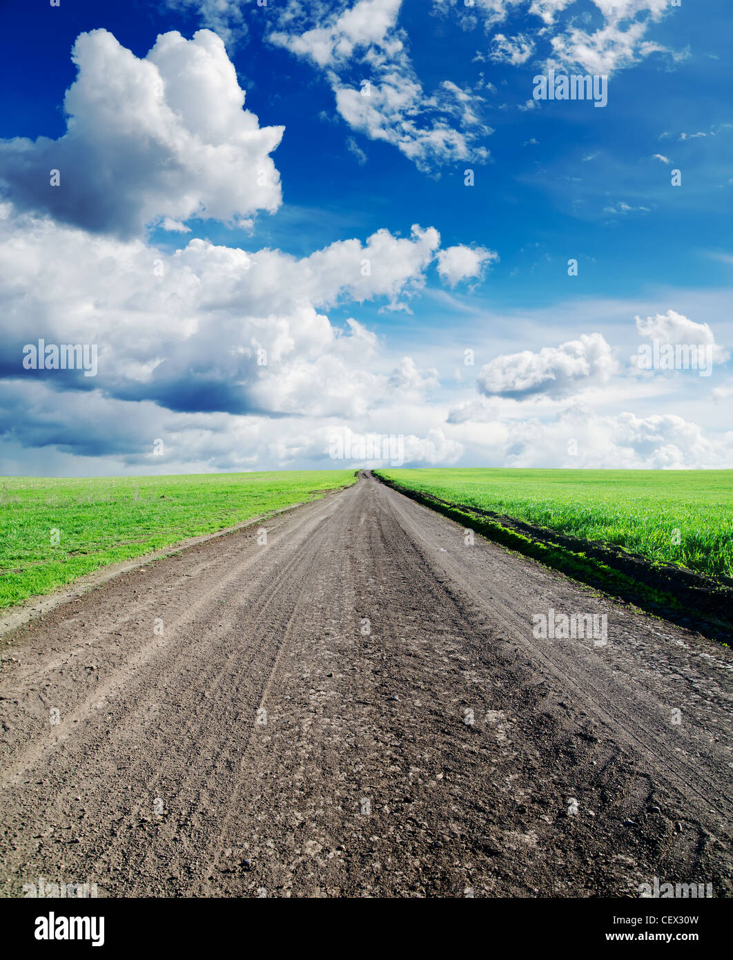Rural road grassland hi-res stock photography and images - Alamy