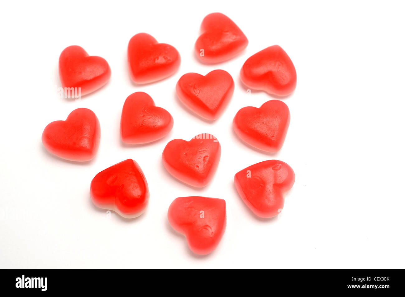 Gummy heart sweets Stock Photo - Alamy