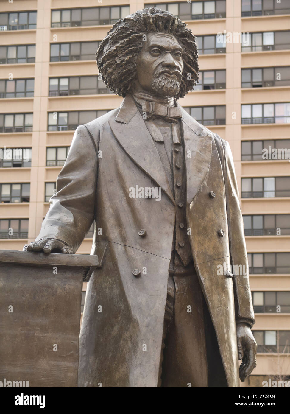 Frederick Douglass statue Harlem New York City Stock Photo - Alamy