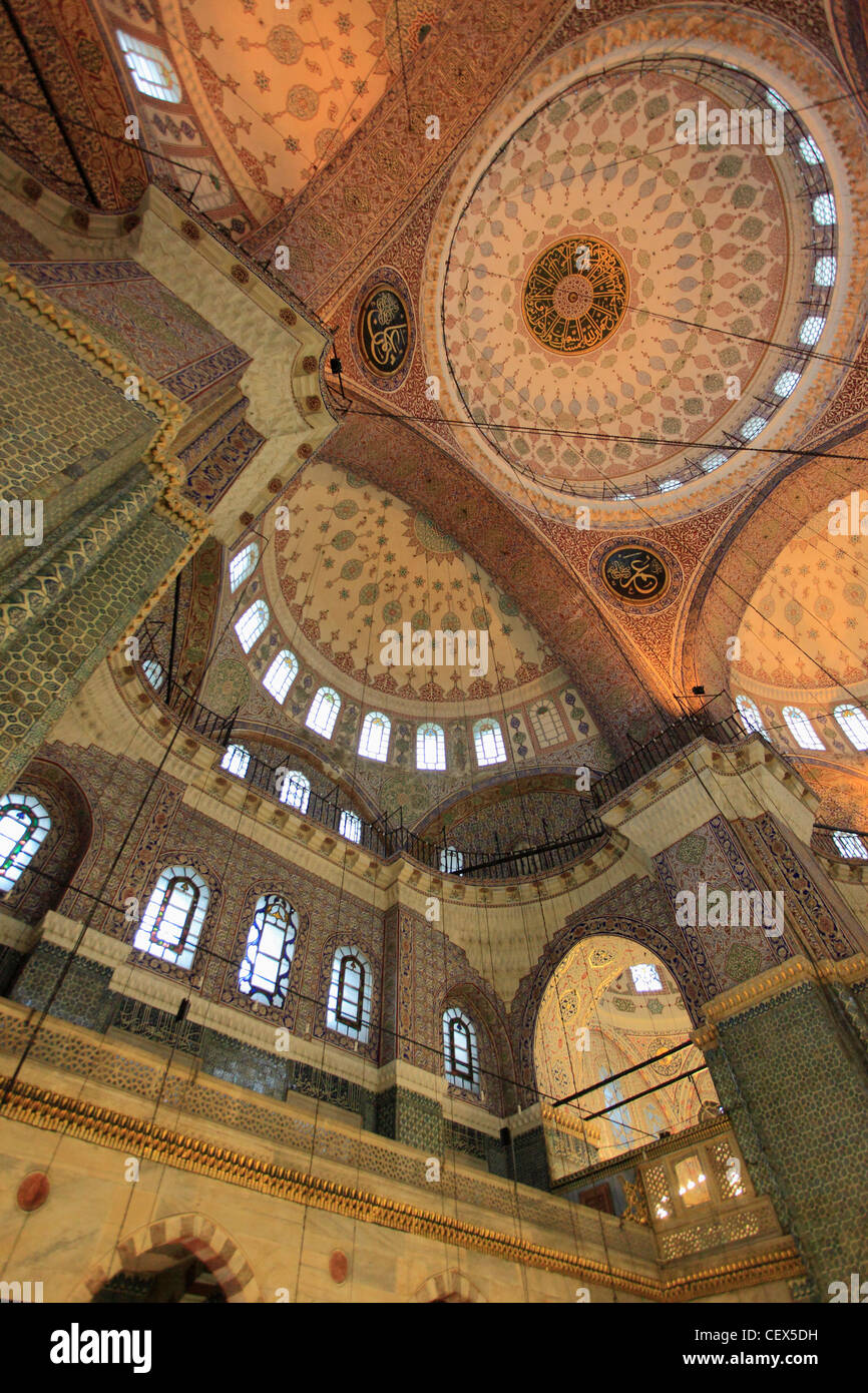 Turkey; Istanbul; New Mosque, Yeni Camii, interior Stock Photo - Alamy