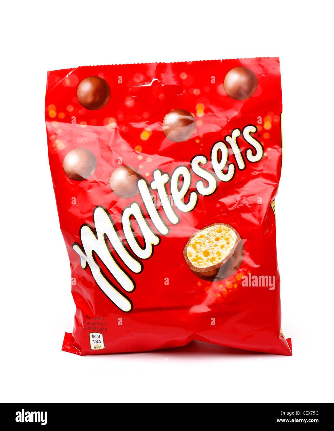 Packet of Maltesers Stock Photo