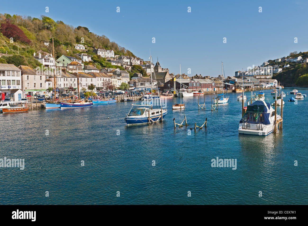 Looe, Looe Harbour, Cornwall, Great Britain, UK Stock Photo - Alamy