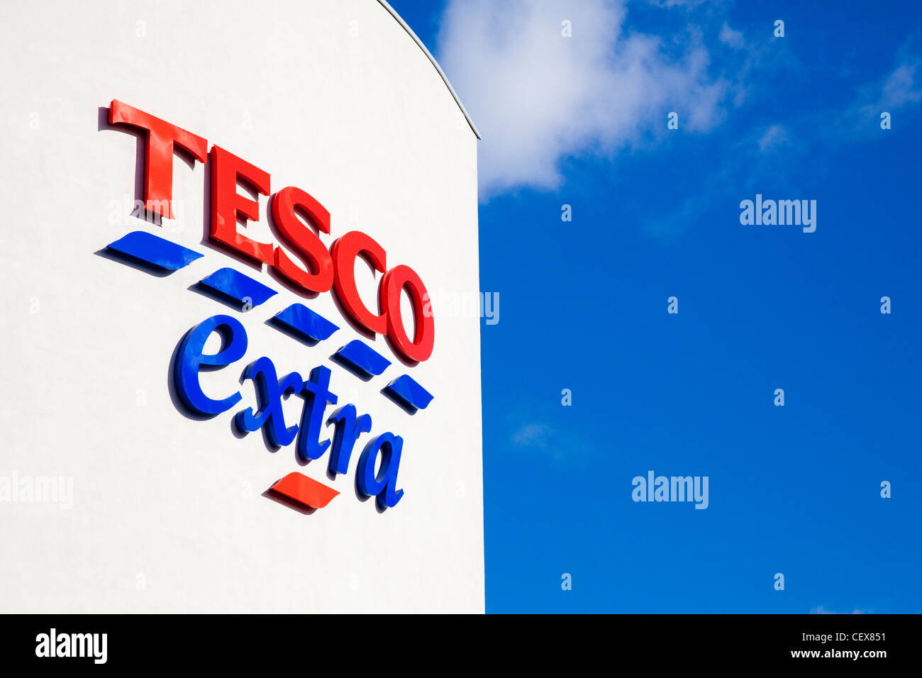 Sign, Tesco Extra, Orpington, Kent, UK Stock Photo Alamy