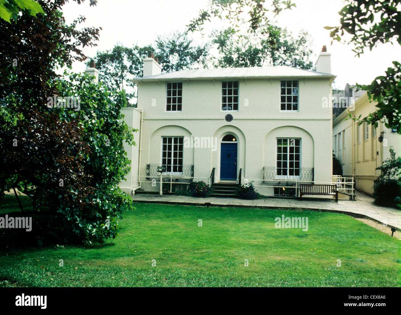 Keats House, Hampstead, London England UK English poet poets houses Stock Photo