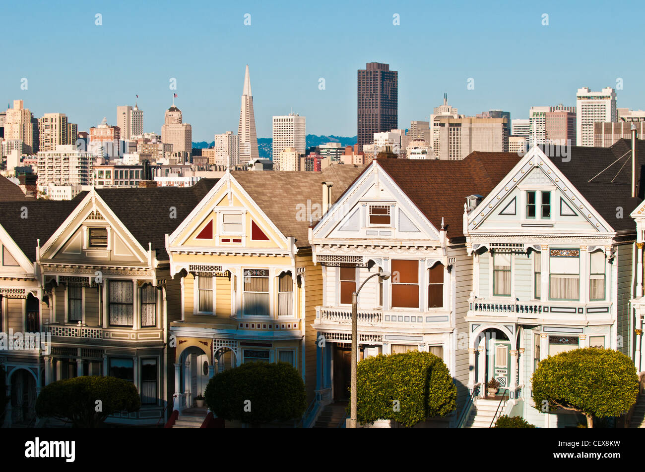 Alamo Square, San Francisco, California, USA Stock Photo Alamy